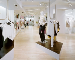 Interior storefront
